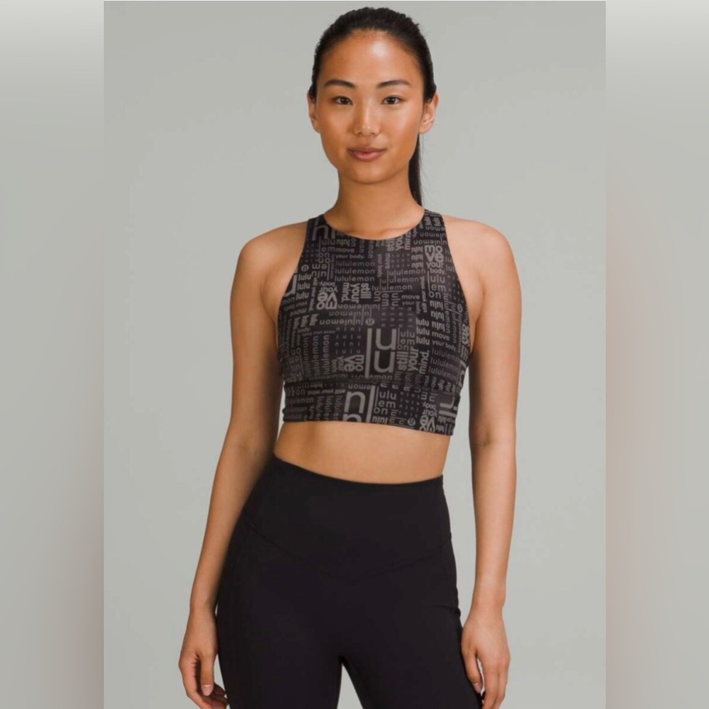 lululemon athletica Black Patterned Sports Bra